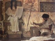 Alma-Tadema, Sir Lawrence Joseph,Overseer of Pharaoh's Granaries (mk23) china oil painting reproduction